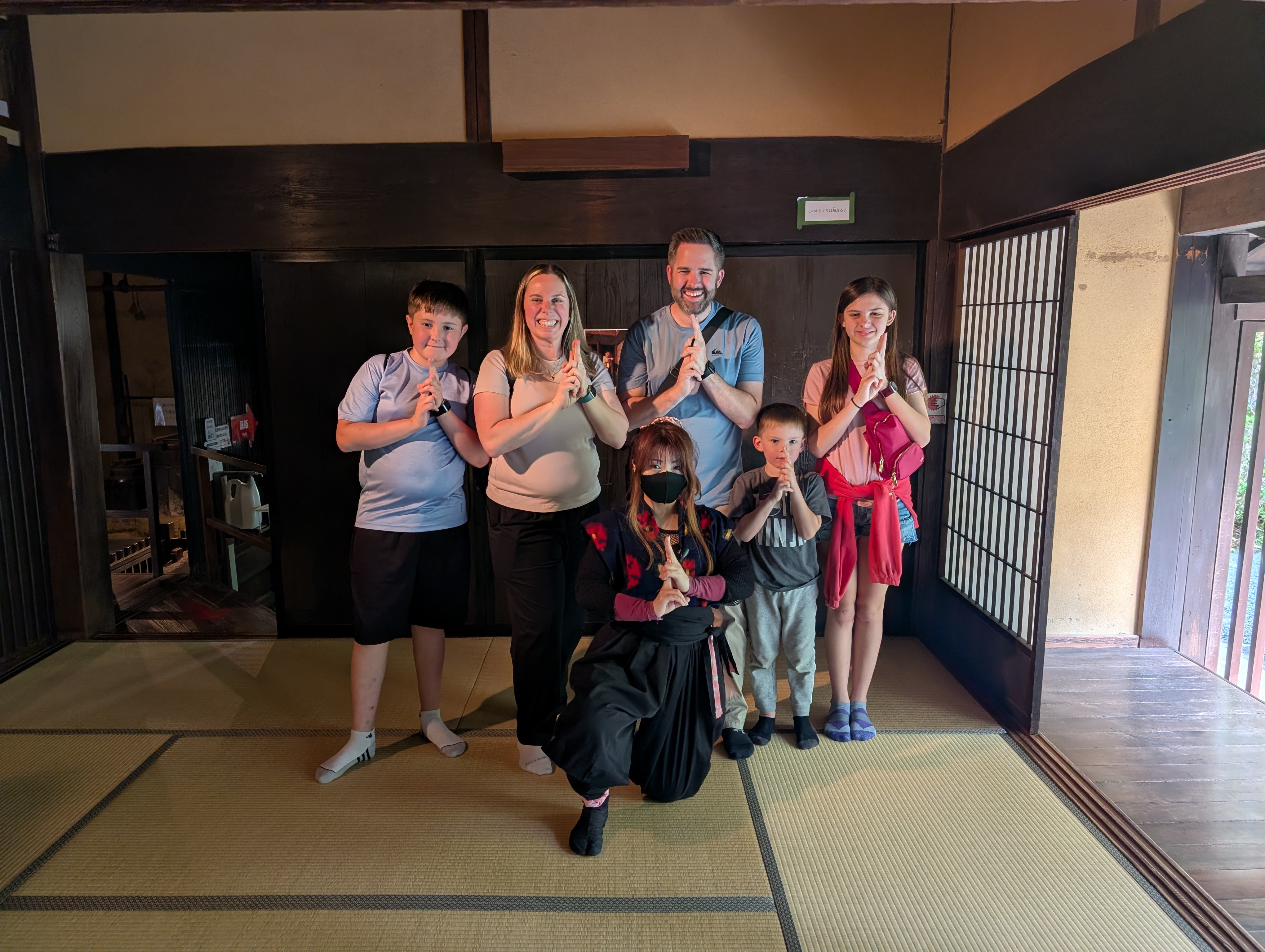 Family at Iga Ninja Experience