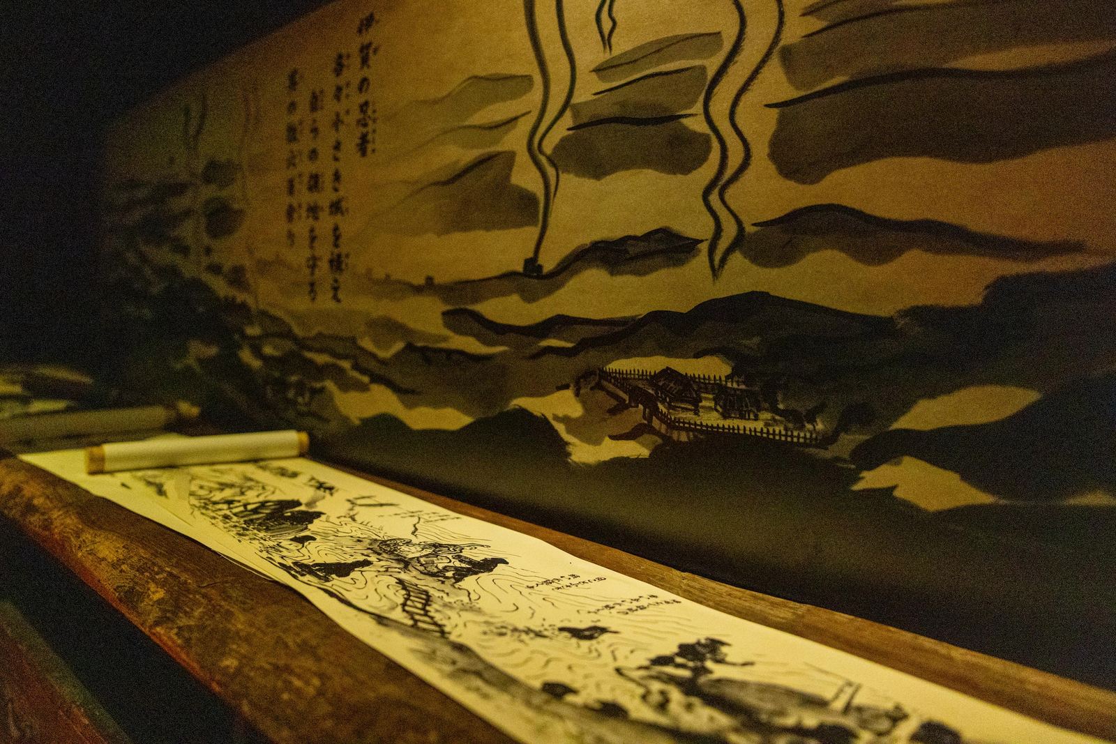 Ancient scroll depicting Iga ninja history